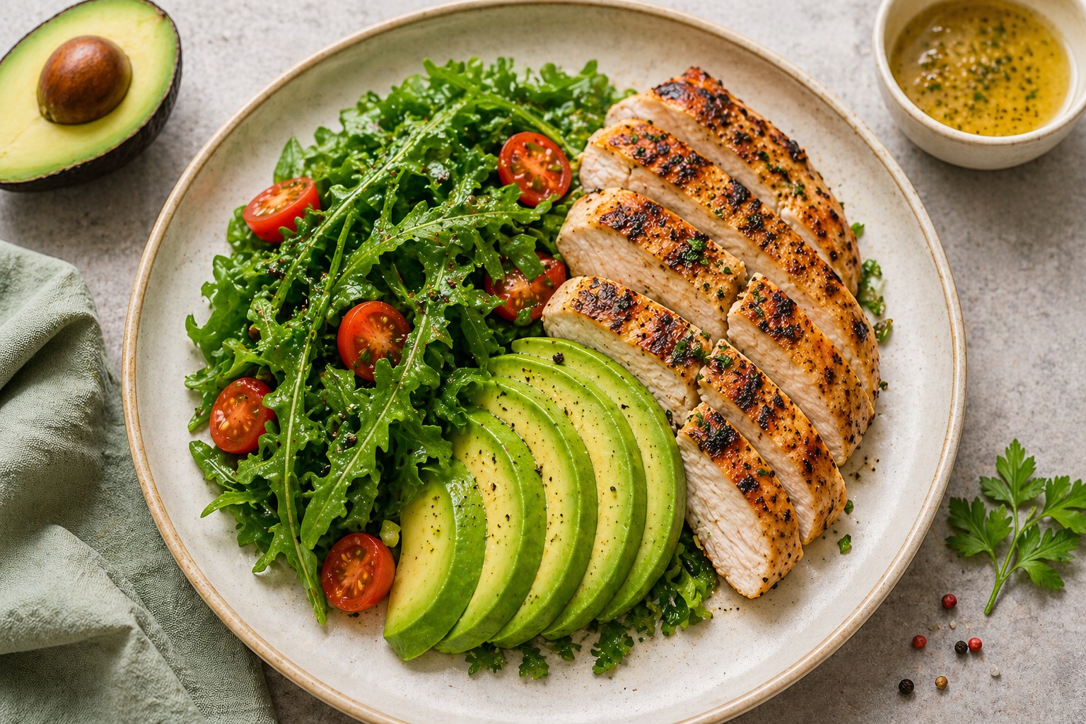 Comida keto deliciosa